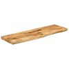 vidaXL Tablero de mesa borde natural madera maciza mango 110x30x2,5 cm