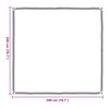 vidaXL Lona con ojales Transparente 2 x 2 m Polietileno