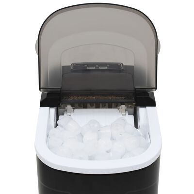vidaXL Máquina para hacer cubitos de hielo 2,4 L 15 kg / 24 h negro