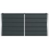 vidaXL Jardinera Antracita 160 x 40 x 75 cm Acero