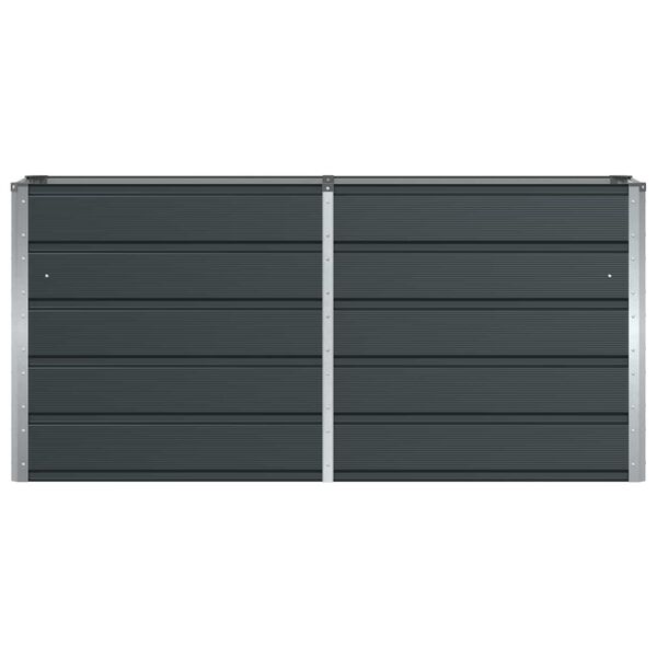 vidaXL Jardinera Antracita 160 x 40 x 75 cm Acero
