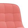 vidaXL Sillas de comedor giratorias 4 unidades de terciopelo rosa