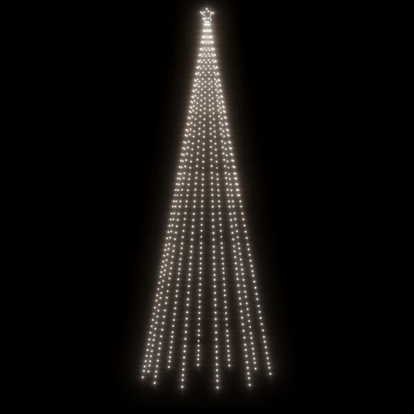 vidaXL &Aacute;rbol de Navidad con pincho 732 LED blanco fr&iacute;o 500 cm