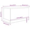 vidaXL Caja de almacenaje madera ingenier&iacute;a roble artisan 70x40x38 cm