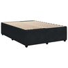 vidaXL Cama box spring con colch&oacute;n terciopelo negro 160x200 cm