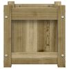 vidaXL Jardinera madera maciza de pino impregnada 31x31x31 cm