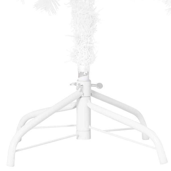vidaXL Árbol de Navidad preiluminado con luces y bolas blanco 150 cm