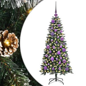 vidaXL &Aacute;rbol de Navidad artificial Verde 120 cm PVC, Pl&aacute;stico y Acero