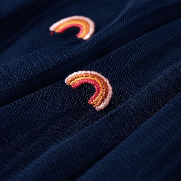 Falda infantil con tul azul marino 92