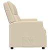 vidaXL Sill&oacute;n reclinable 2 plazas cuero sint&eacute;tico crema