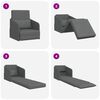 vidaXL Sof&aacute; cama Gris oscuro 65 x 80 x 83 cm tela