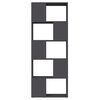 vidaXL Librer&iacute;a separador madera contrachapada gris 60x24x155 cm