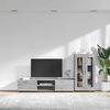 vidaXL Conjunto de mueble de TV Gris Sonoma Madera de ingenier&iacute;a