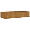 vidaXL Jardinera acero corten 200x80x40 cm
