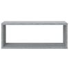 vidaXL Estantes c&uacute;bicos de pared 6 uds madera gris Sonoma 60x15x23 cm