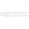 vidaXL Perrera de exterior de acero galvanizado 6x6x1 m