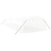 vidaXL Invernadero con estructura de acero blanco 48 m&sup2; 12x4x2 m