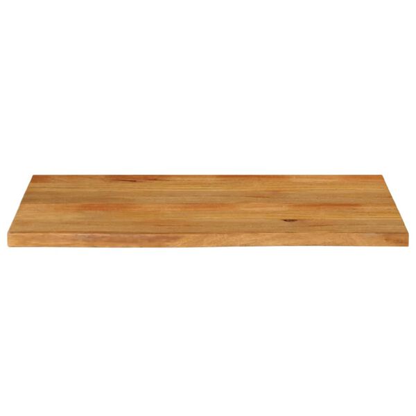 vidaXL Tablero de mesa borde natural madera maciza mango 110x60x2,5 cm