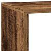 vidaXL Librer&iacute;a divisora 3 niveles madera envejecida 137,5x29x103,5 cm