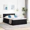 vidaXL Cama con almacenamiento Negro 140 x 190 cm Terciopelo