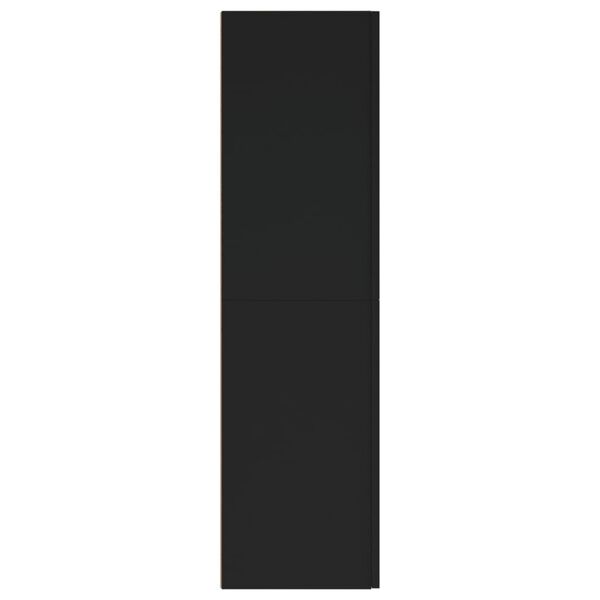 vidaXL Mueble pared TV madera contrachapada negro 30,5x30x110 cm