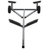 vidaXL Remolque para barcos Plateado 302 x 107 x 42 cm Acero