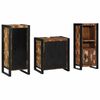 vidaXL Juego de muebles de baño 3 pcs Madera reciclada maciza