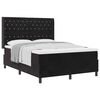 vidaXL Cama tipo Box Spring con cabecera Negro 140 x 200 cm Terciopelo