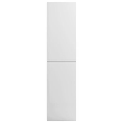 vidaXL Armario de madera contrachapada blanco brillante 100x50x200 cm