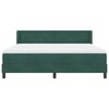 vidaXL Cama tipo Box Spring Verde oscuro 200 x 180 cm Poli&eacute;ster