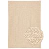 vidaXL Alfombra ZIZUR aspecto yute interior/exterior beige 140x200 cm