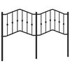 vidaXL Cabecero de repuesto de metal negro 135 cm