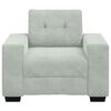 vidaXL Sill&oacute;n sof&aacute; gris claro 60 cm terciopelo
