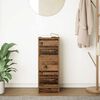 vidaXL Aparador de madera de ingenier&iacute;a envejecida 29,5x34x76 cm
