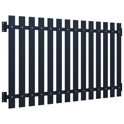 vidaXL Panel de valla acero recubrimiento polvo antracita 170,5x125 cm