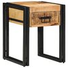 vidaXL Mesa Auxiliar con caj&oacute;n 40 x 40 x 50 cm Madera de mango maciza