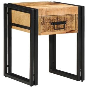 vidaXL Mesa Auxiliar con caj&oacute;n 40 x 40 x 50 cm Madera de mango maciza