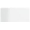 vidaXL Estante estanter&iacute;a 4uds contrachapada blanco brillo 40x20x1,5cm