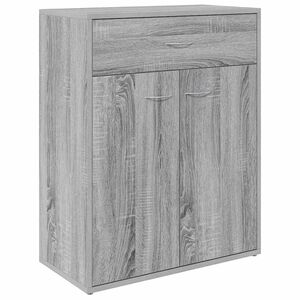 vidaXL Aparador de madera contrachapada gris Sonoma 60x30x75 cm