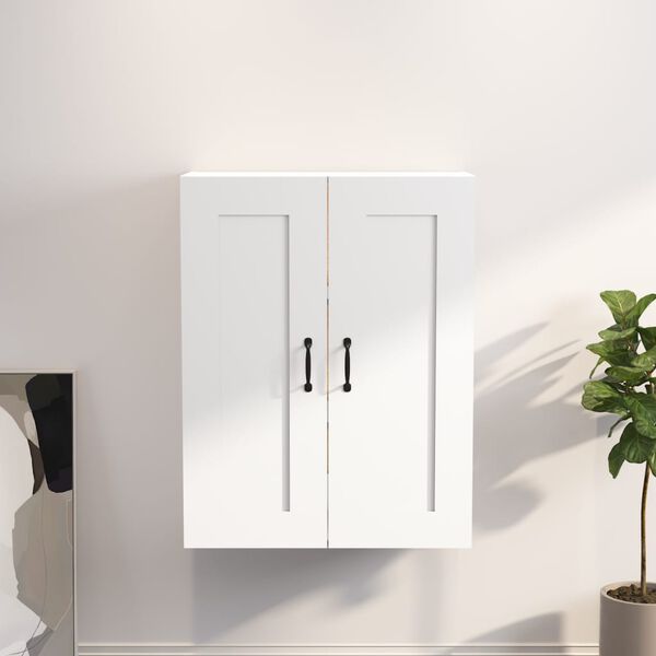 vidaXL Armario colgante de pared blanco 69,5x32,5x90 cm