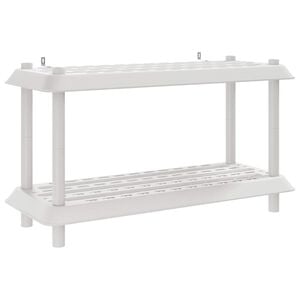 vidaXL Estanter&iacute;a 2 niveles 100 x 40 x 55,5 cm PP Blanco