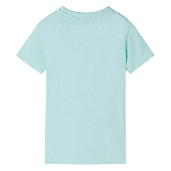 Camiseta infantil verde menta claro 92