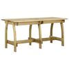 vidaXL Mesa de jard&iacute;n de madera de pino impregnada 160x74x75 cm