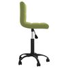 vidaXL Silla de comedor giratoria de terciopelo verde claro