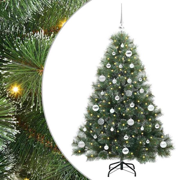 vidaXL Árbol de Navidad artificial con 150 LED Verde 150 cm PE y PVC