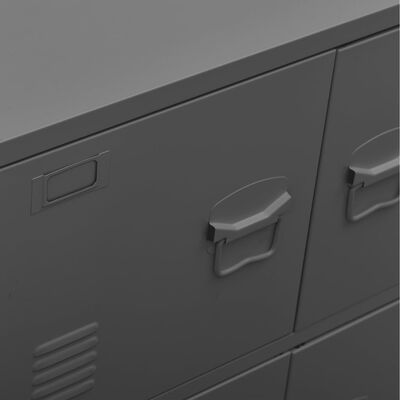 vidaXL Armario archivador industrial acero gris antracita 75x40x80 cm