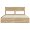 vidaXL Estructura de cama Roble Sonoma 180 x 200 cm Madera Ingenieril