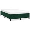 vidaXL Estructura cama sin colch&oacute;n terciopelo verde oscuro 120x190cm