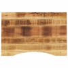 vidaXL Tablero de escritorio con curva madera mango rugosa 80x60x2,5cm