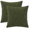 vidaXL Funda de almohada 2 uds. HEERLEN Verde 50 x 50 cm